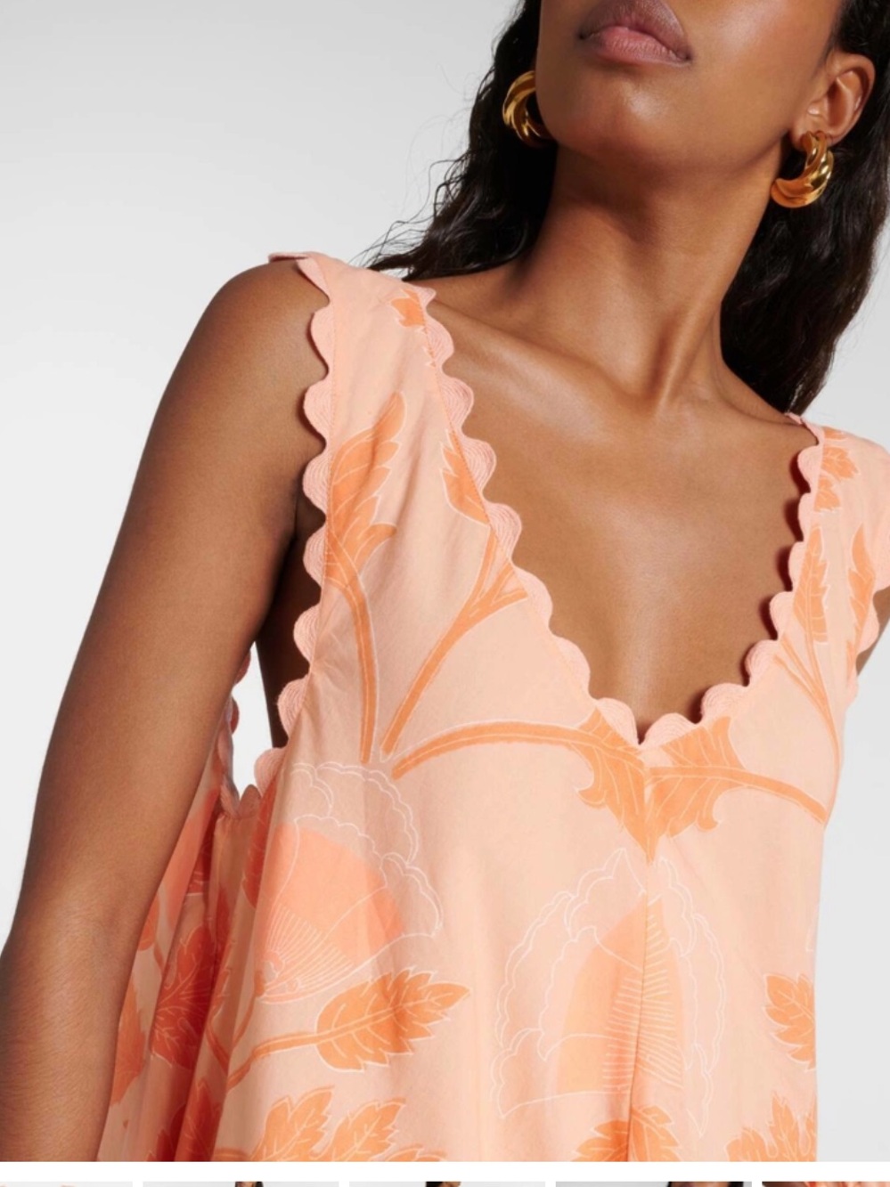 Juliet Dunn Embroidered Cotton Poplin Minidress. - Picture 7 of 8